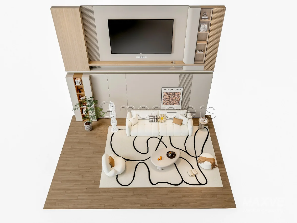 MODERN LUXURY LIVING ROOM SET 5 - Image 12
