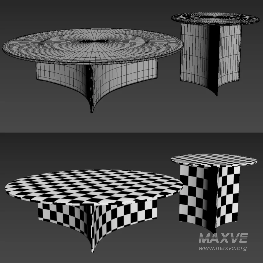 Arc Coffee and side tables Set By Wendelbo - Image 2