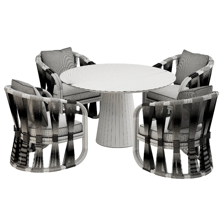 Dinning chair and table378 - Image 3