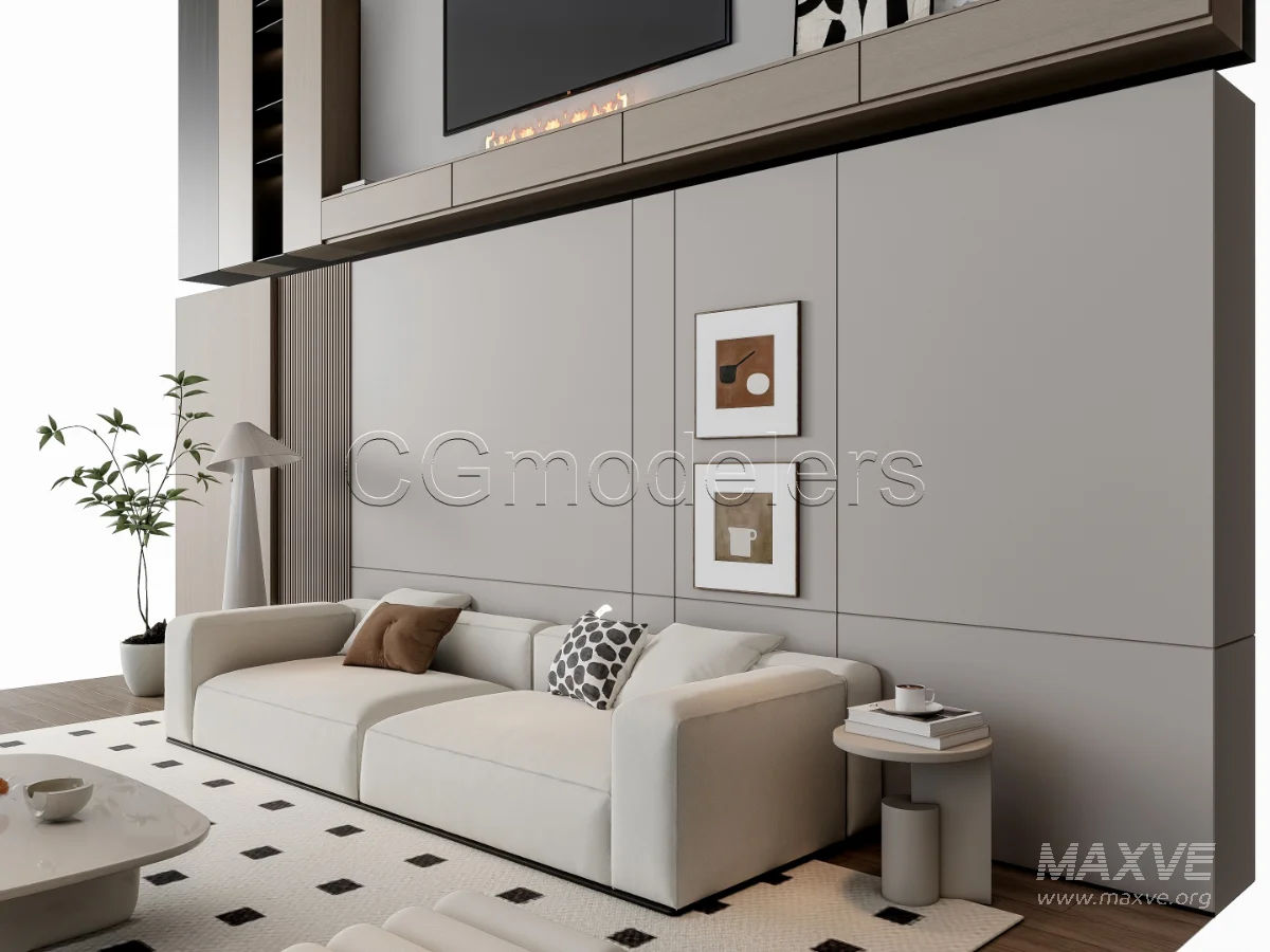 MODERN LUXURY LIVING ROOM SET 17 - Image 17