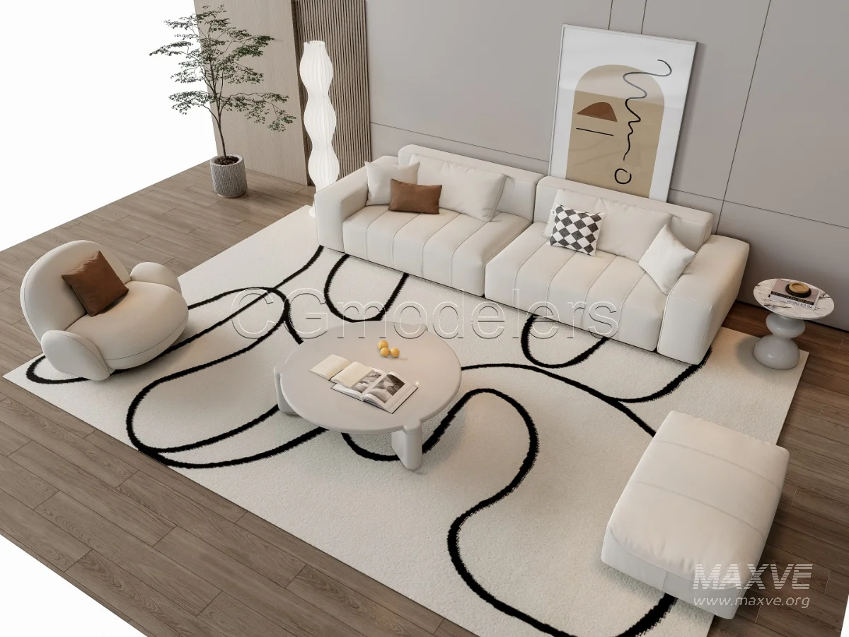 MODERN LUXURY LIVING ROOM SET 15 - Image 10