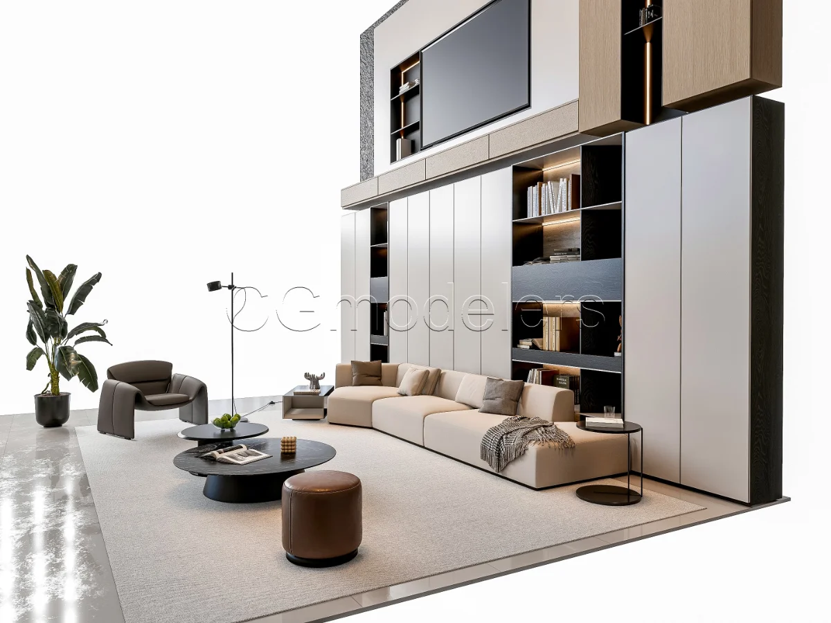MODERN LUXURY LIVING ROOM SET 4 - Image 12