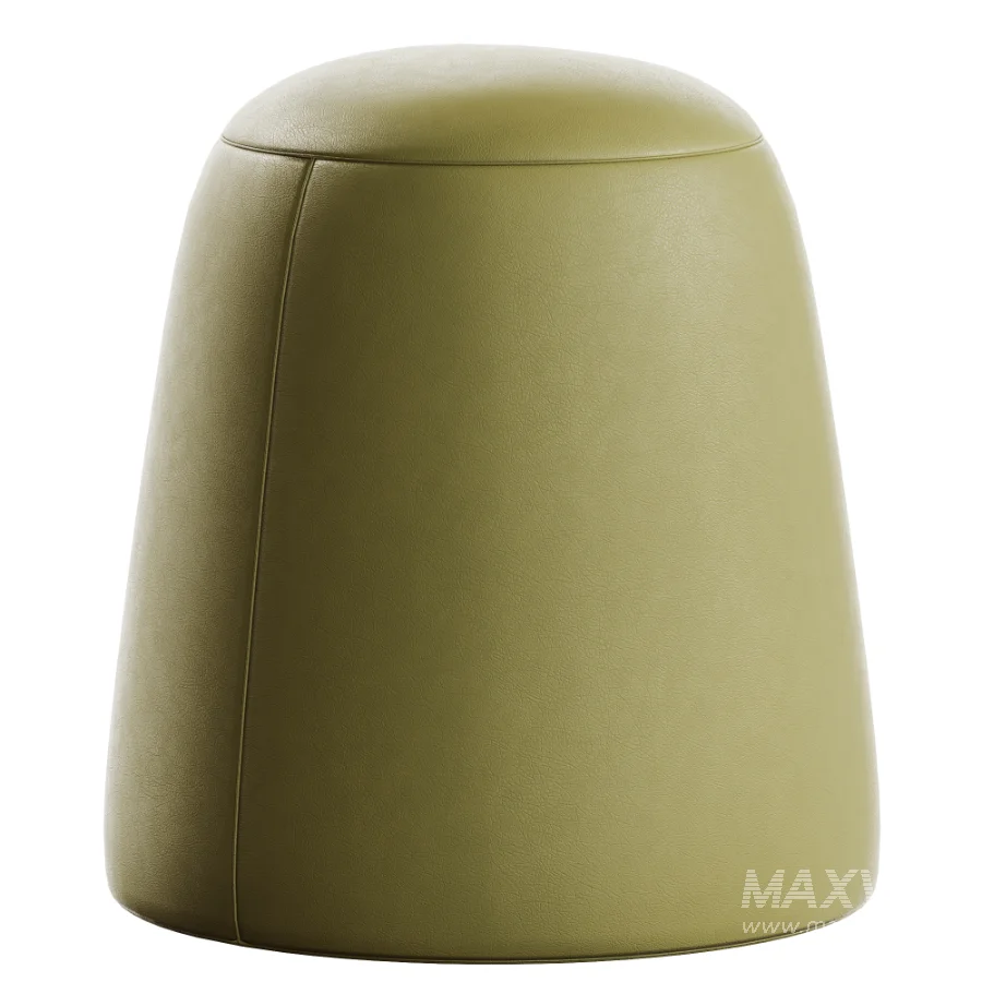 Pouf Curly Velour Terracotta - Image 4