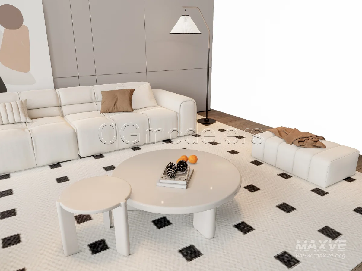 MODERN LUXURY LIVING ROOM SET 9 - Image 14