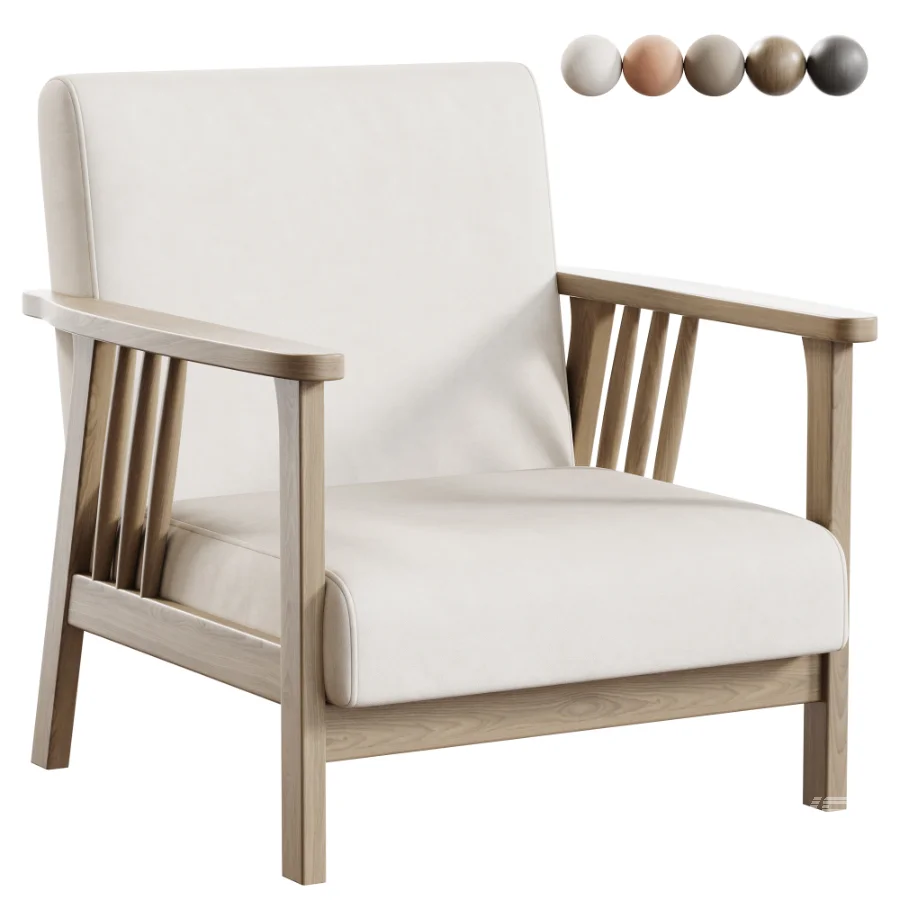 Modern Simple Style Arm Chair - Image 1