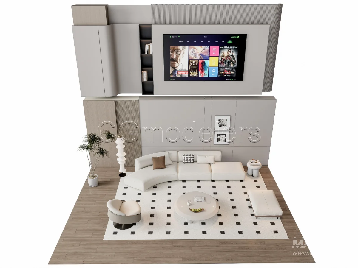 MODERN LUXURY LIVING ROOM SET 11 - Image 13