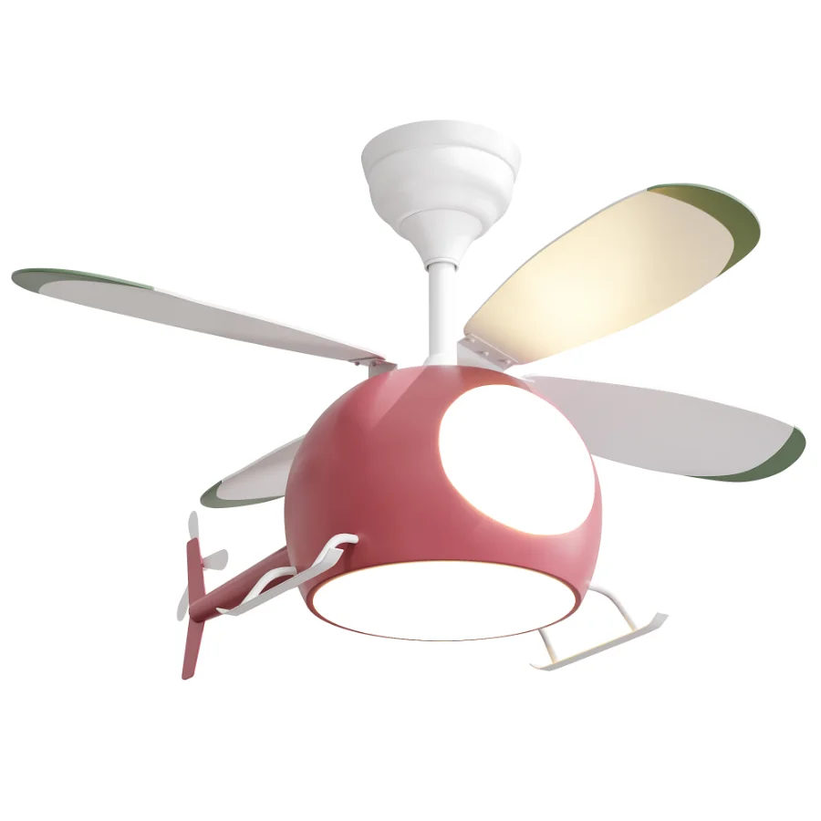 Creative Cartoon Airplane Ceiling Fans with LED Lights - Image 2