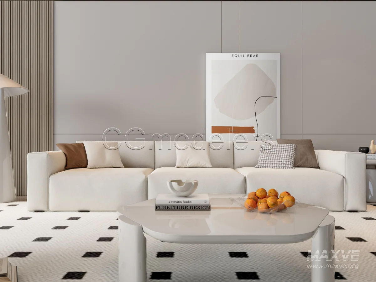 MODERN LUXURY LIVING ROOM SET 17 - Image 1