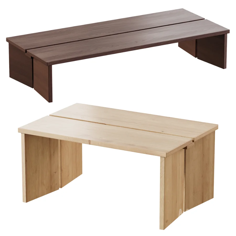 Amad oak wood coffee tables - Image 1