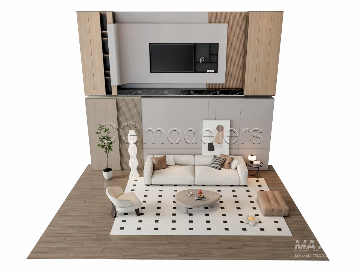 MODERN LUXURY LIVING ROOM SET 19 - Image 9