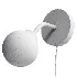 Apiales Wall Lamp Satin Black with Cord - Thumbnail 3