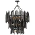 Atlas Black 3 Tier Chandelier - Thumbnail 1