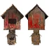 Wood Birdhouse Tree with Bench - Thumbnail 5