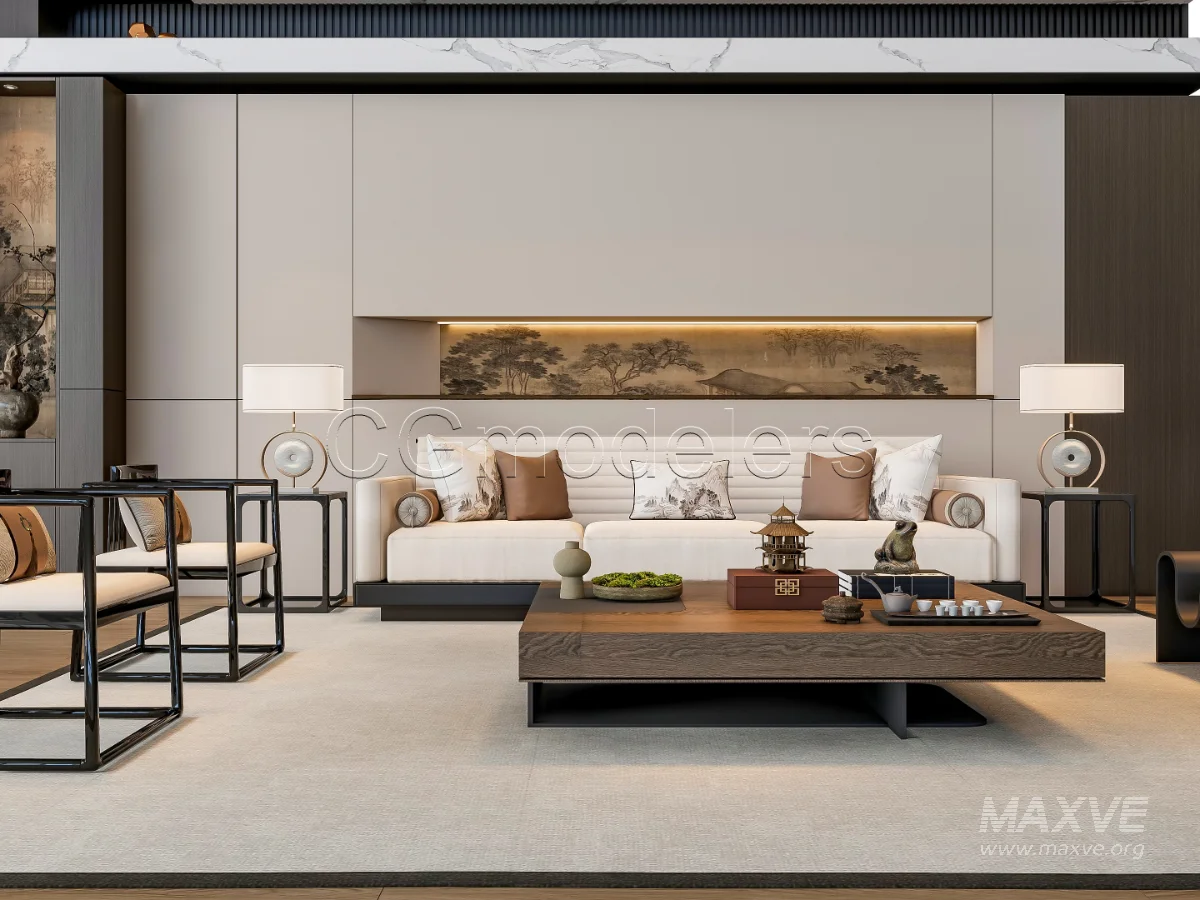 MODERN LUXURY LIVING ROOM SET 3 - Image 19
