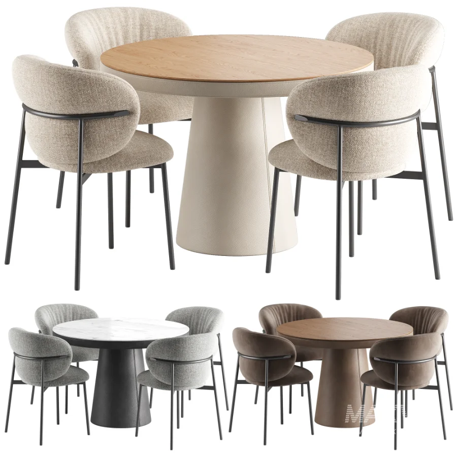 Rutte Flow Chair Lagen Dining Table - Image 1