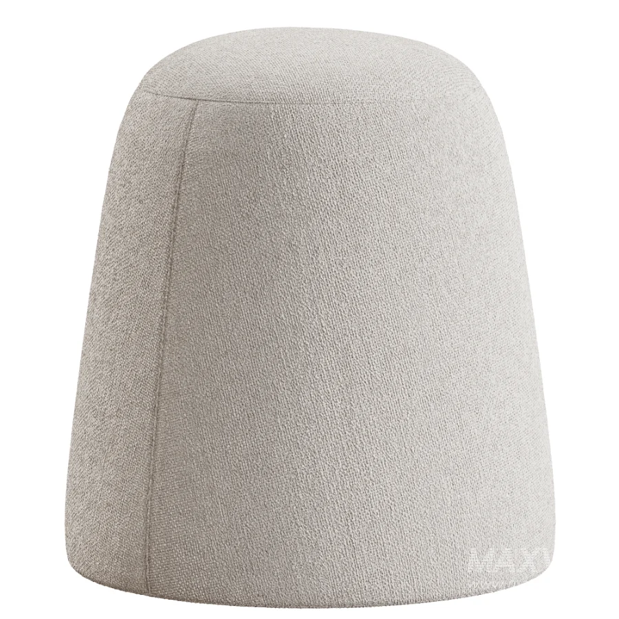 Pouf Curly Velour Terracotta - Image 6