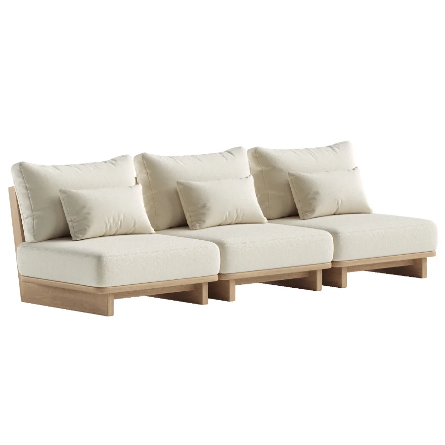 Daphne Outdoor Armless Sofa - Image 2