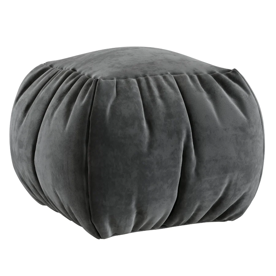 Velvet Pouf - Image 2