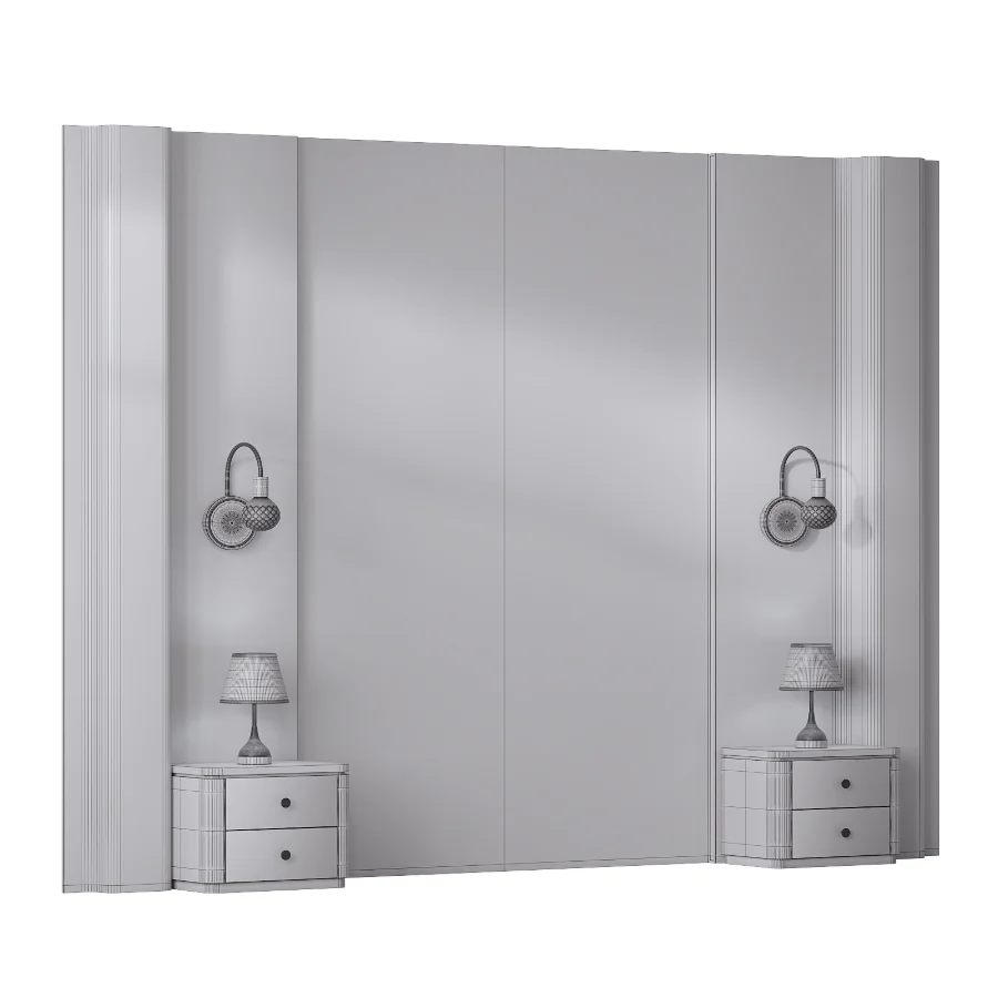 Modern style bedroom headboard set 002 - Image 3