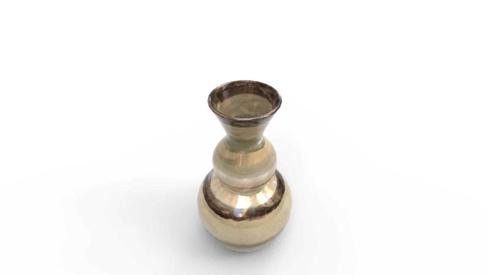 Bradburn Home Double Gourd Stripe Floor Vase - Image 6