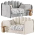 Woody Childrens Upholstered Sofa Bed - Thumbnail 3