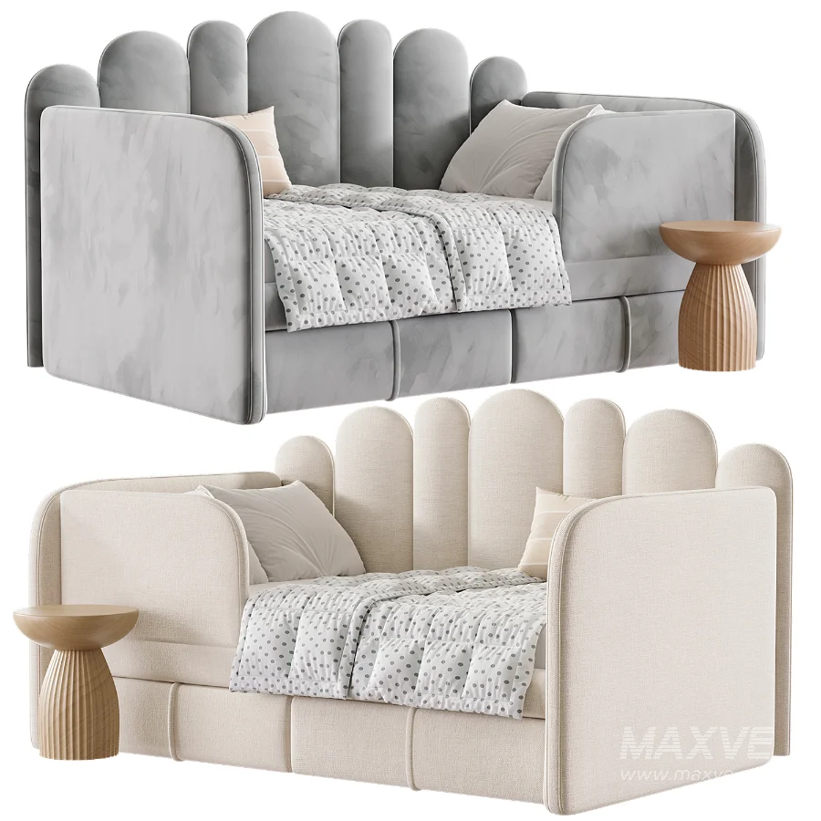 Woody Childrens Upholstered Sofa Bed - Image 3