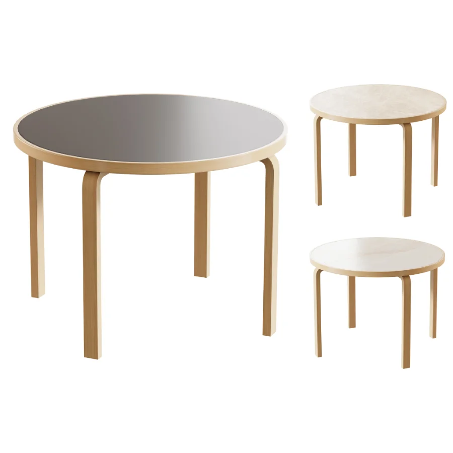 Artek Alvar Aalto Round Table 90A - Image 1