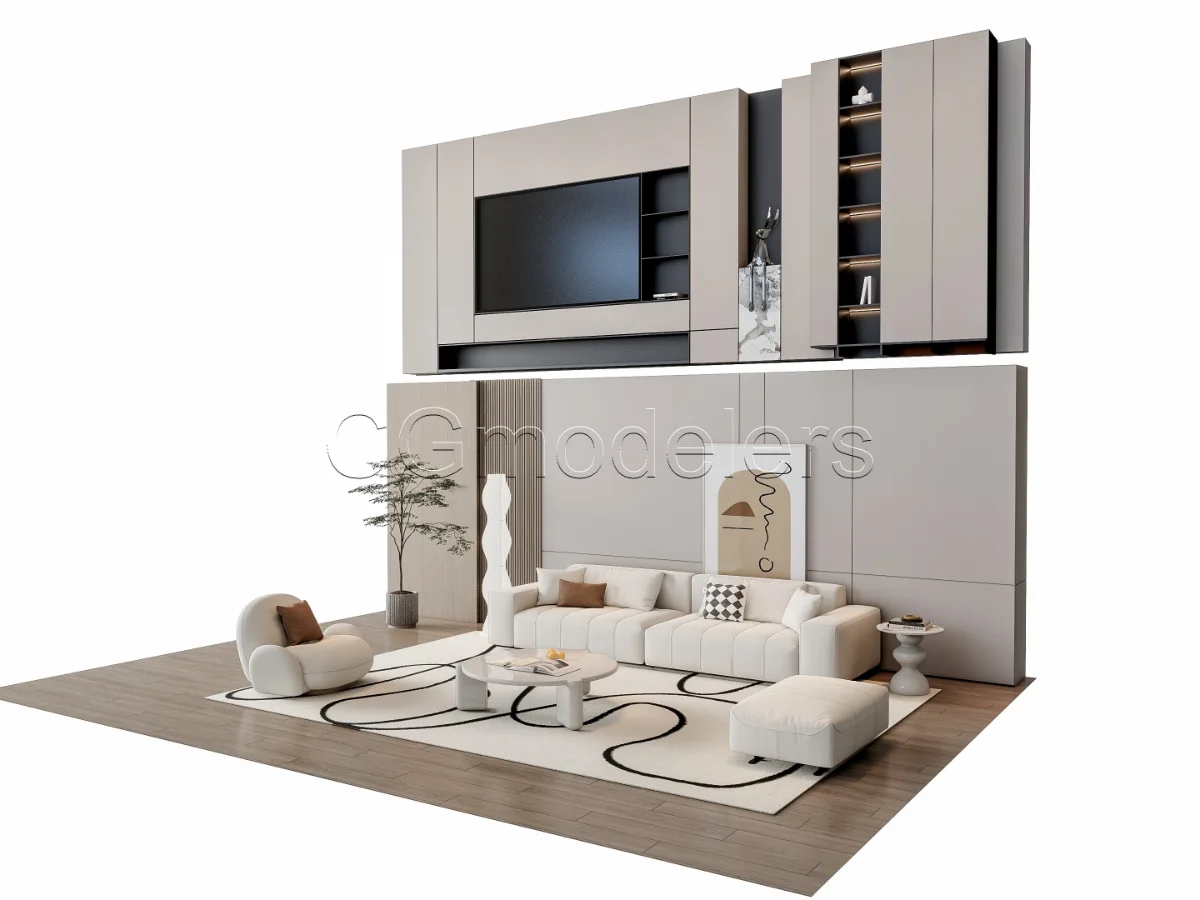 MODERN LUXURY LIVING ROOM SET 15 - Image 11