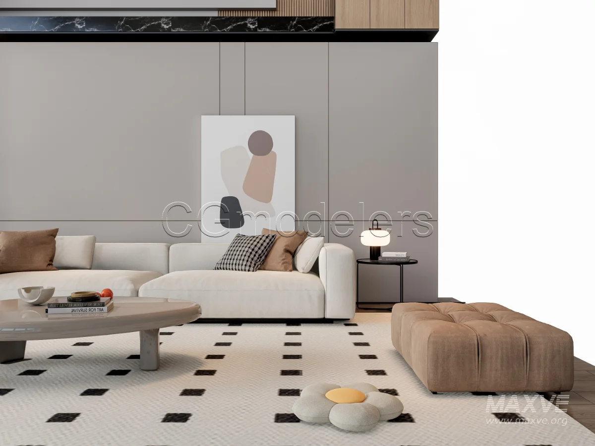 MODERN LUXURY LIVING ROOM SET 19 - Image 7