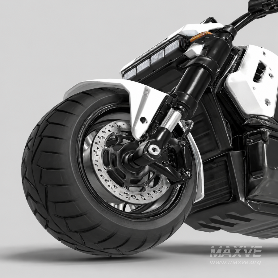 Futuristic Heavy-Duty Electric Motorcycle - Image 3