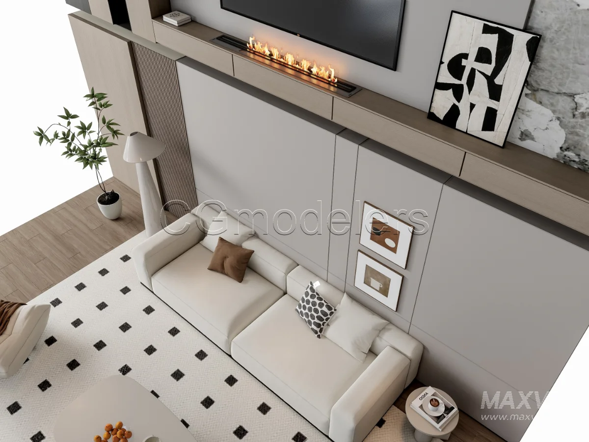 MODERN LUXURY LIVING ROOM SET 17 - Image 8