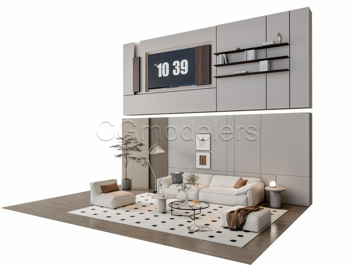 MODERN LUXURY LIVING ROOM SET 14 - Image 13