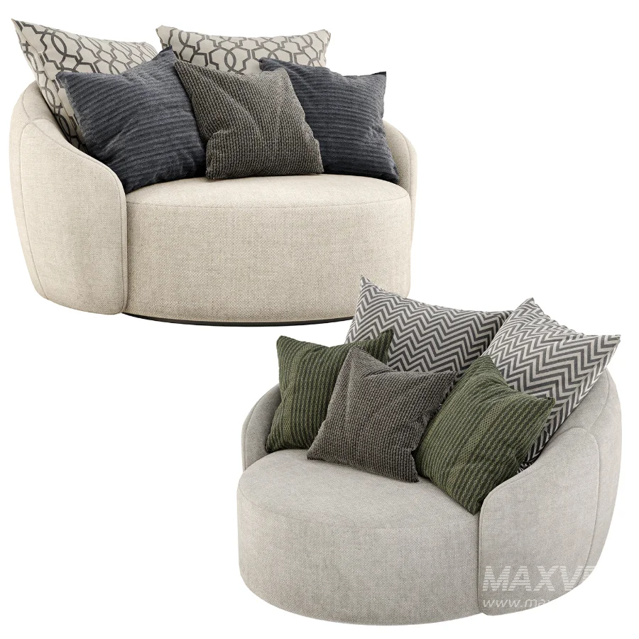 Globe girevole sofa by Flex team - Image 1