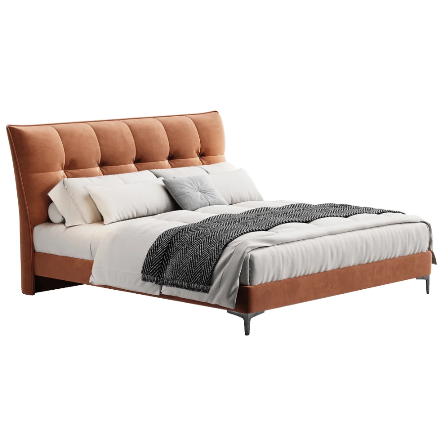 Scandinavian double bed 03 - Image 2