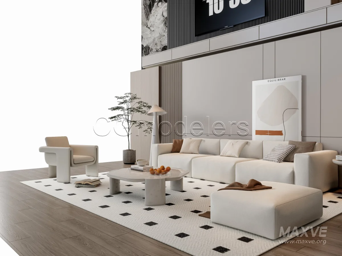 MODERN LUXURY LIVING ROOM SET 17 - Image 14