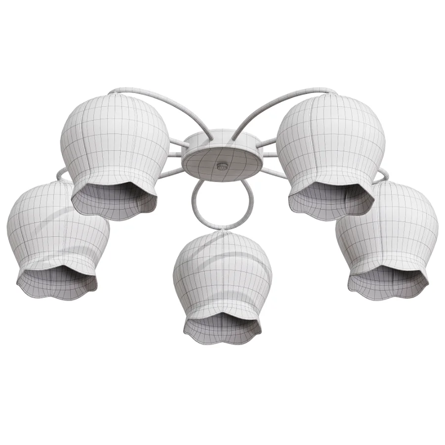 Floral Glass Ceiling Lamp - Image 5