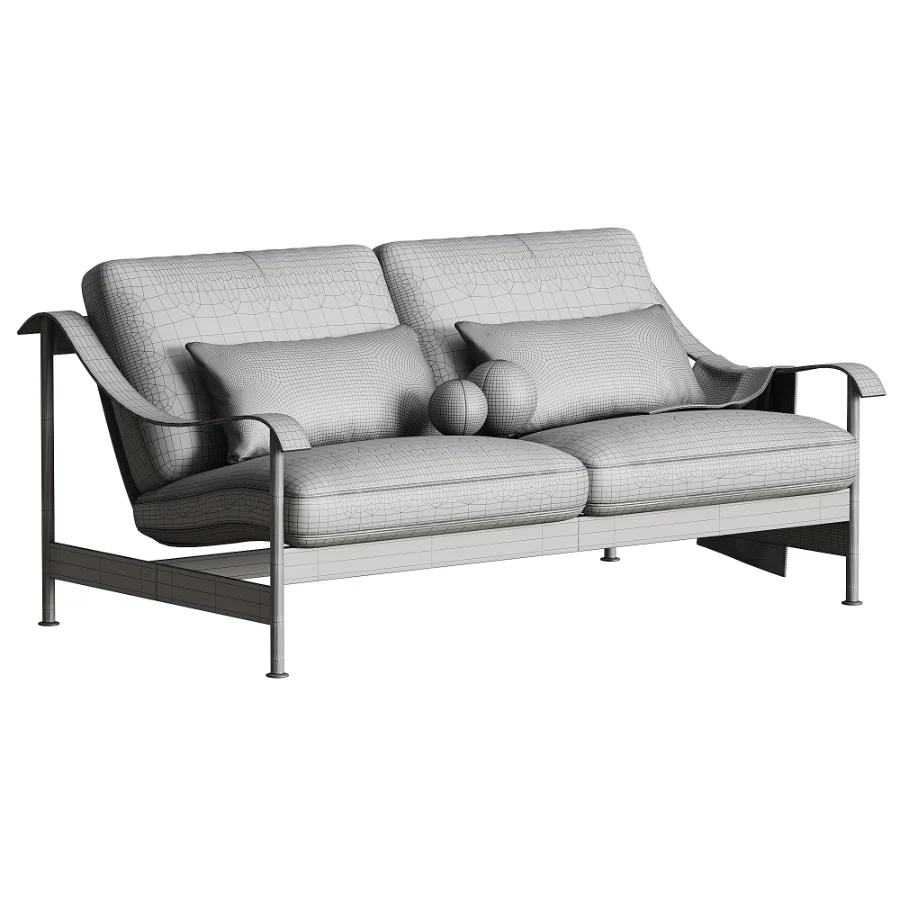 Outdoor Sandy Three Seater Sofa 02 - Image 4