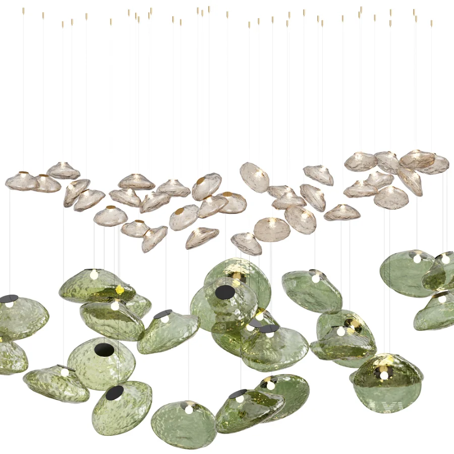 Random Glass Pendant Light By Pinlighting - Image 1