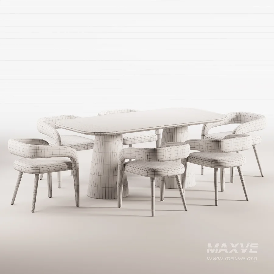 Syrah Chair and Dining Table - Image 1