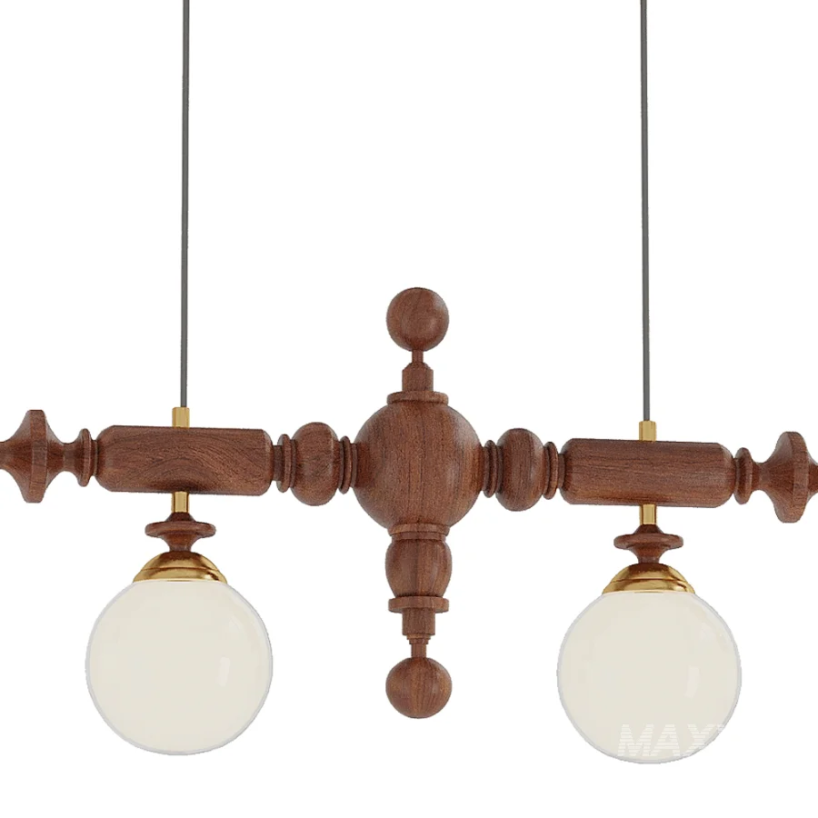 Cambridge Wooden Chandelier set2 - Image 2