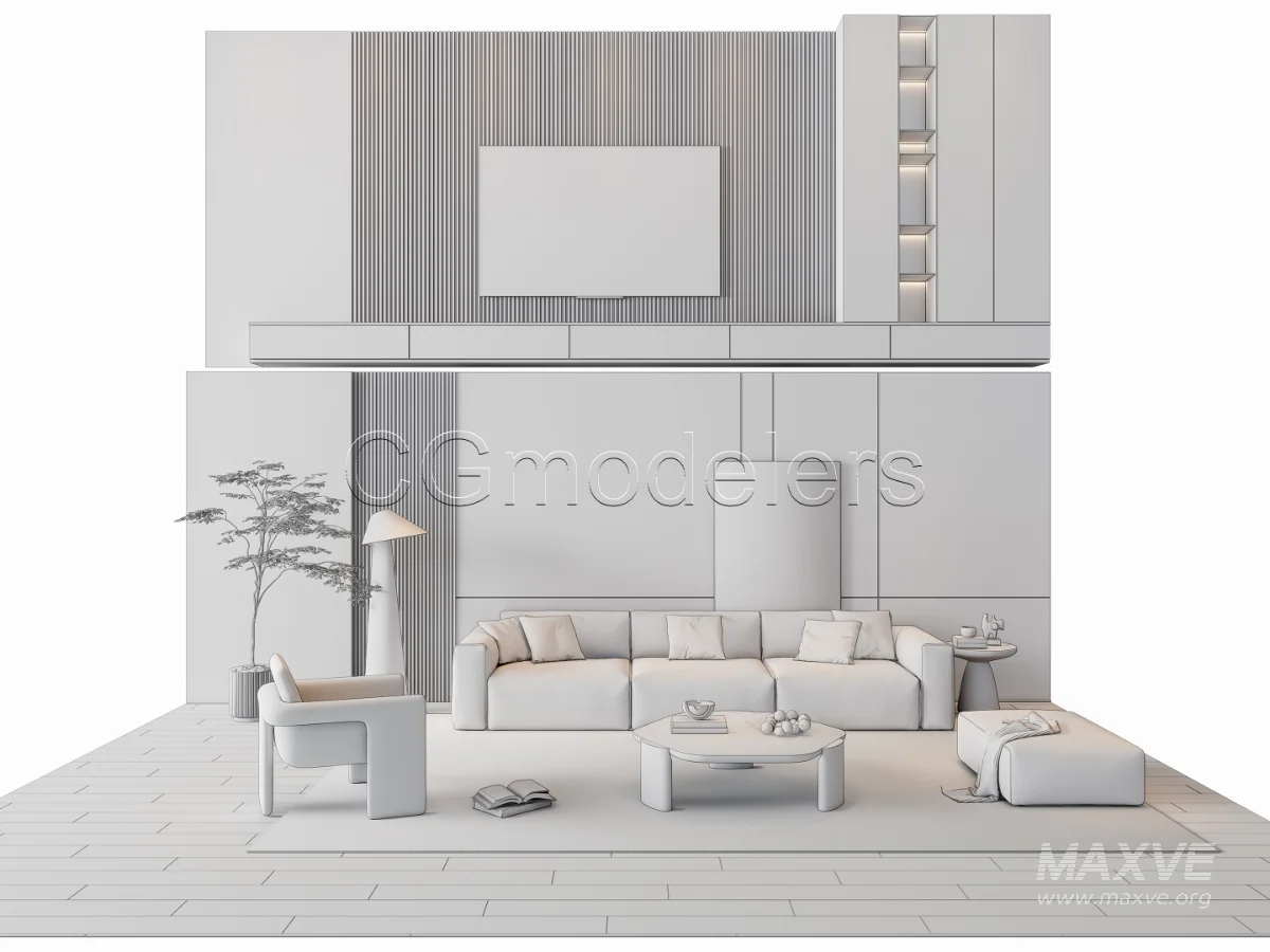 MODERN LUXURY LIVING ROOM SET 17 - Image 3