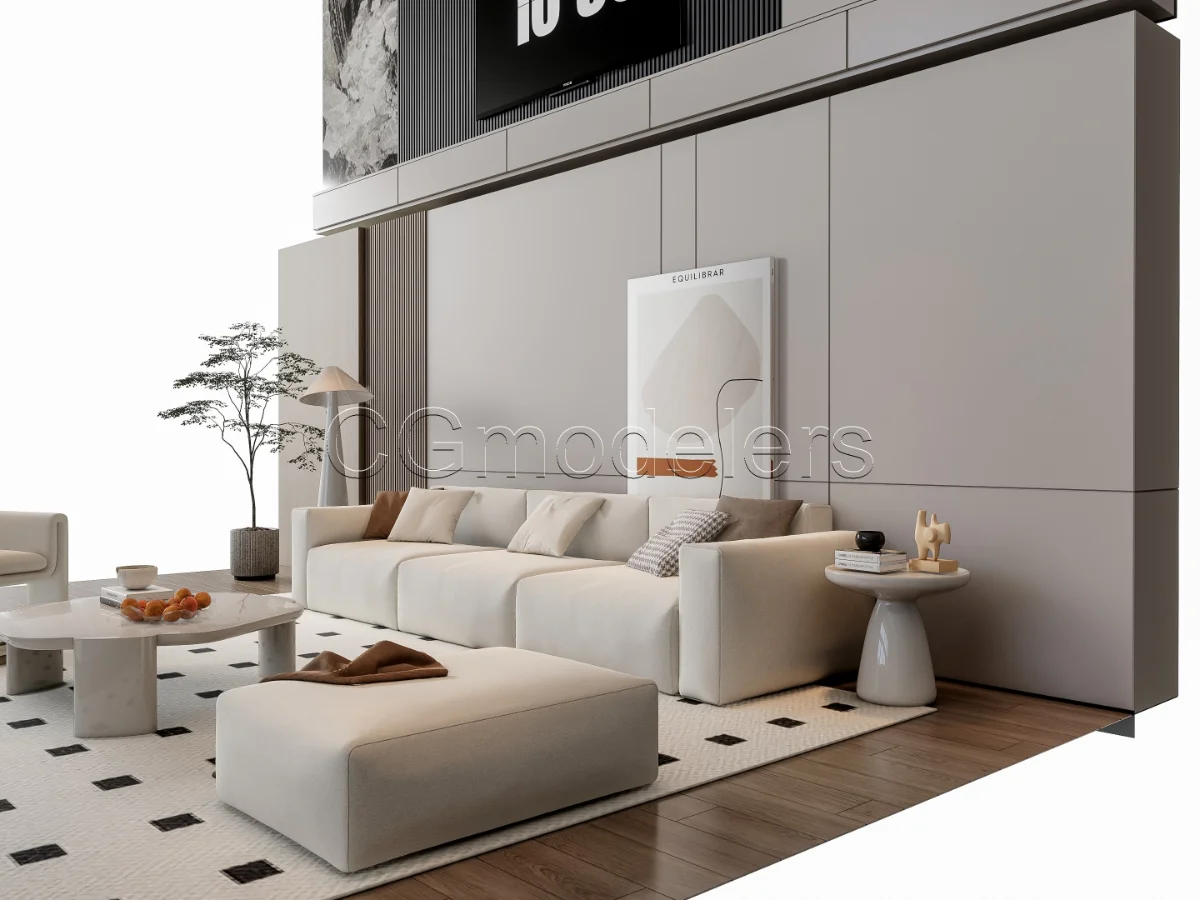 MODERN LUXURY LIVING ROOM SET 17 - Image 19