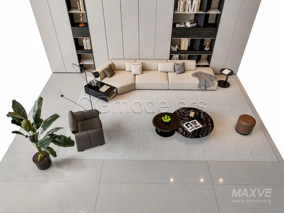 MODERN LUXURY LIVING ROOM SET 4 - Image 14
