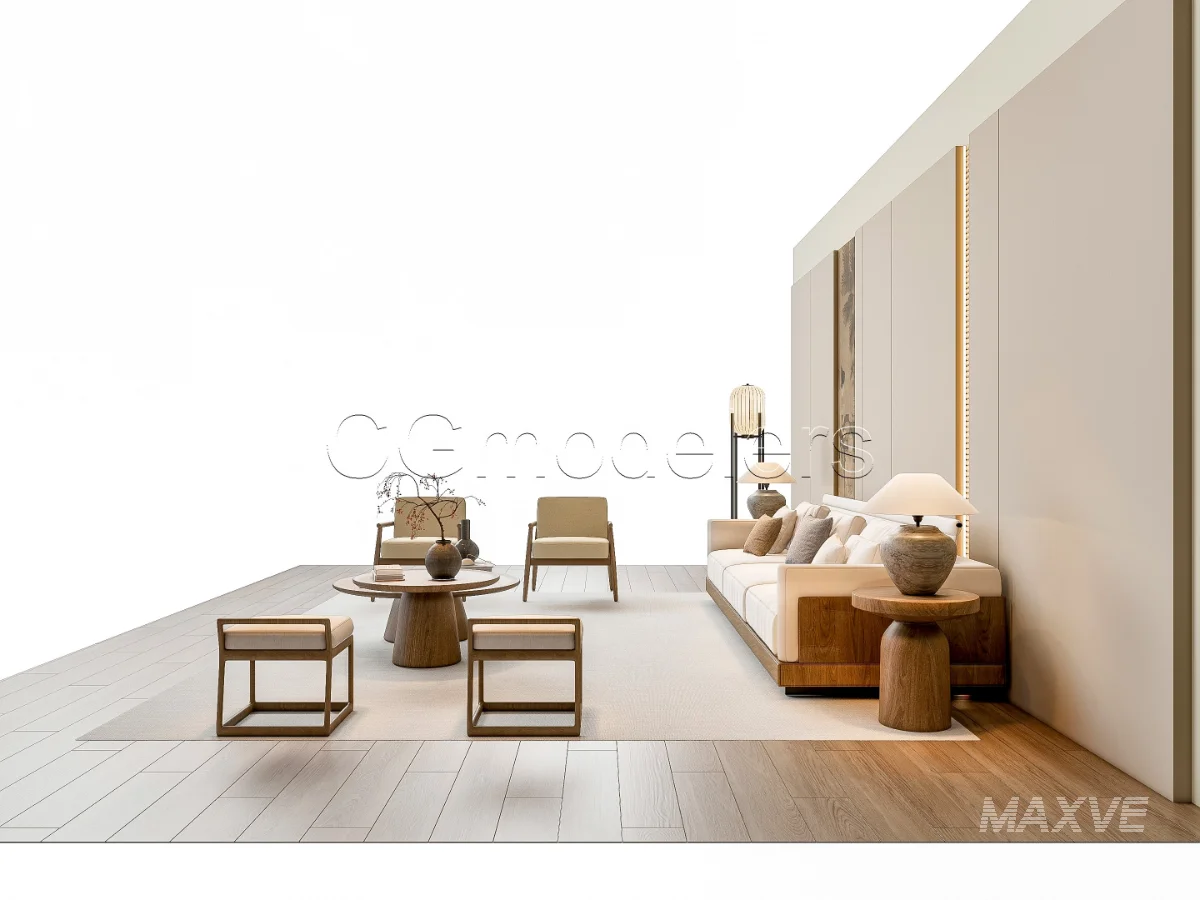 MODERN LUXURY LIVING ROOM SET 2 - Image 6