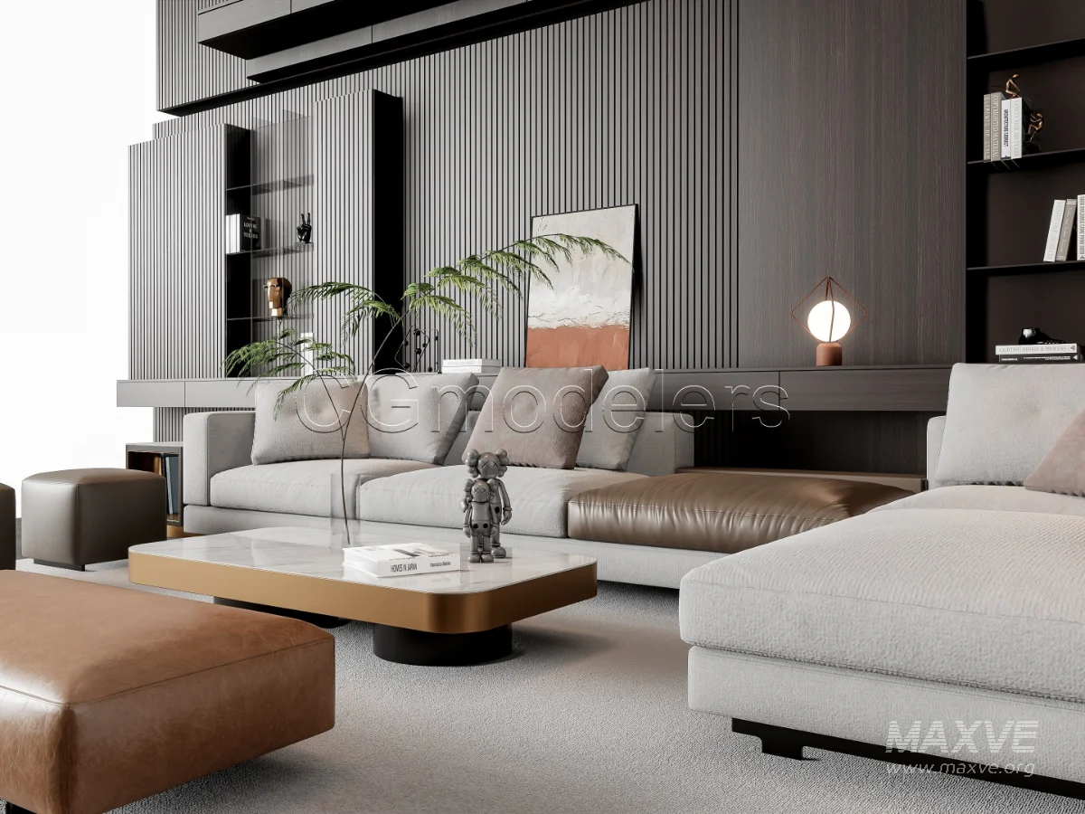 MODERN LUXURY LIVING ROOM SET 16 - Image 2