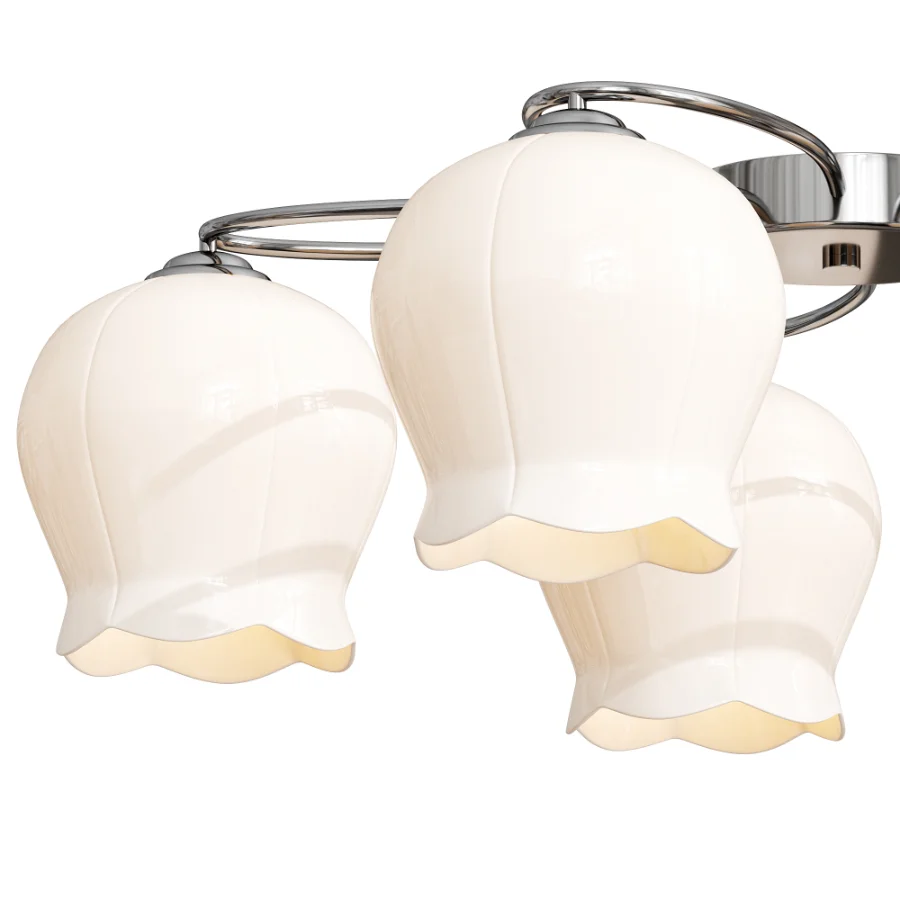 Floral Glass Ceiling Lamp - Image 4