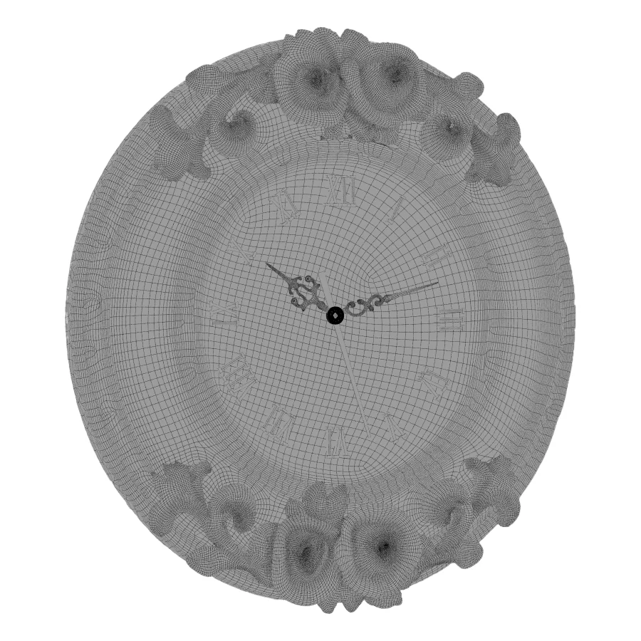 Classic Floral wall clock-01 - Image 1