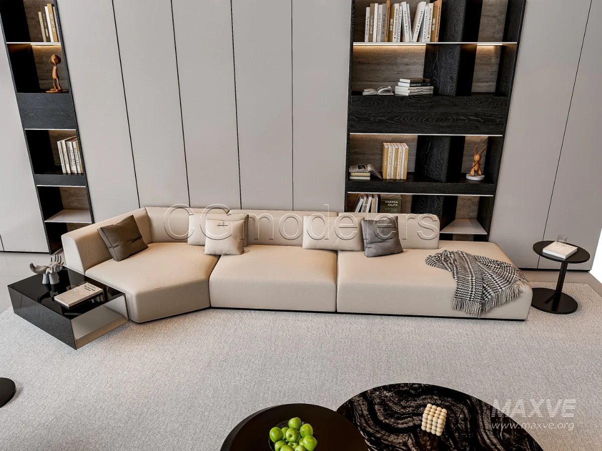 MODERN LUXURY LIVING ROOM SET 4 - Image 9