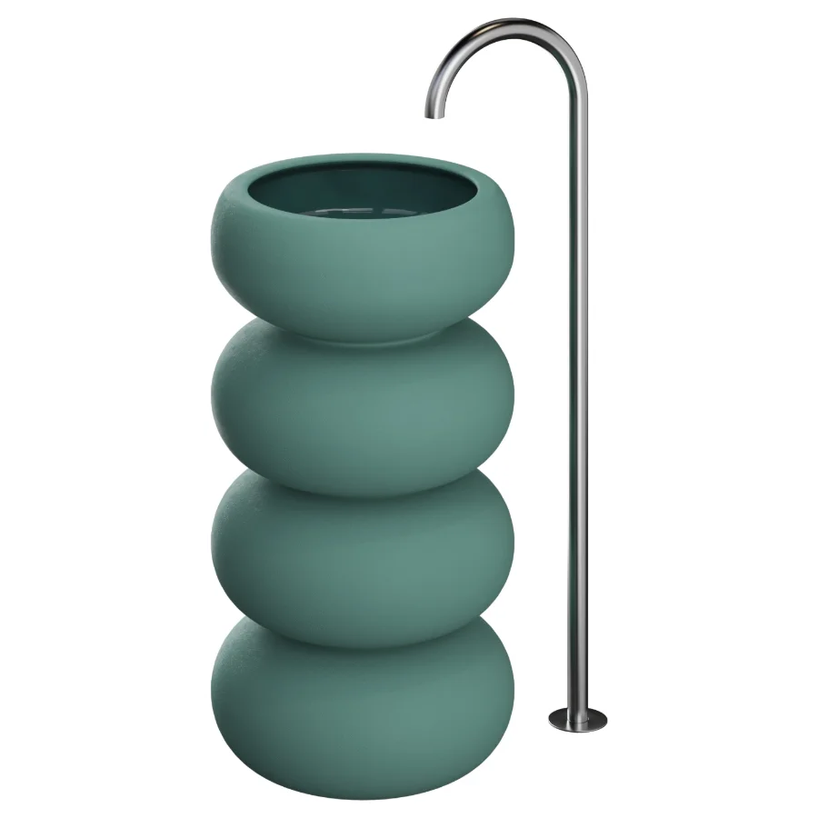 Freestanding Clay Basins FB IV | Studio LOHO - Image 1
