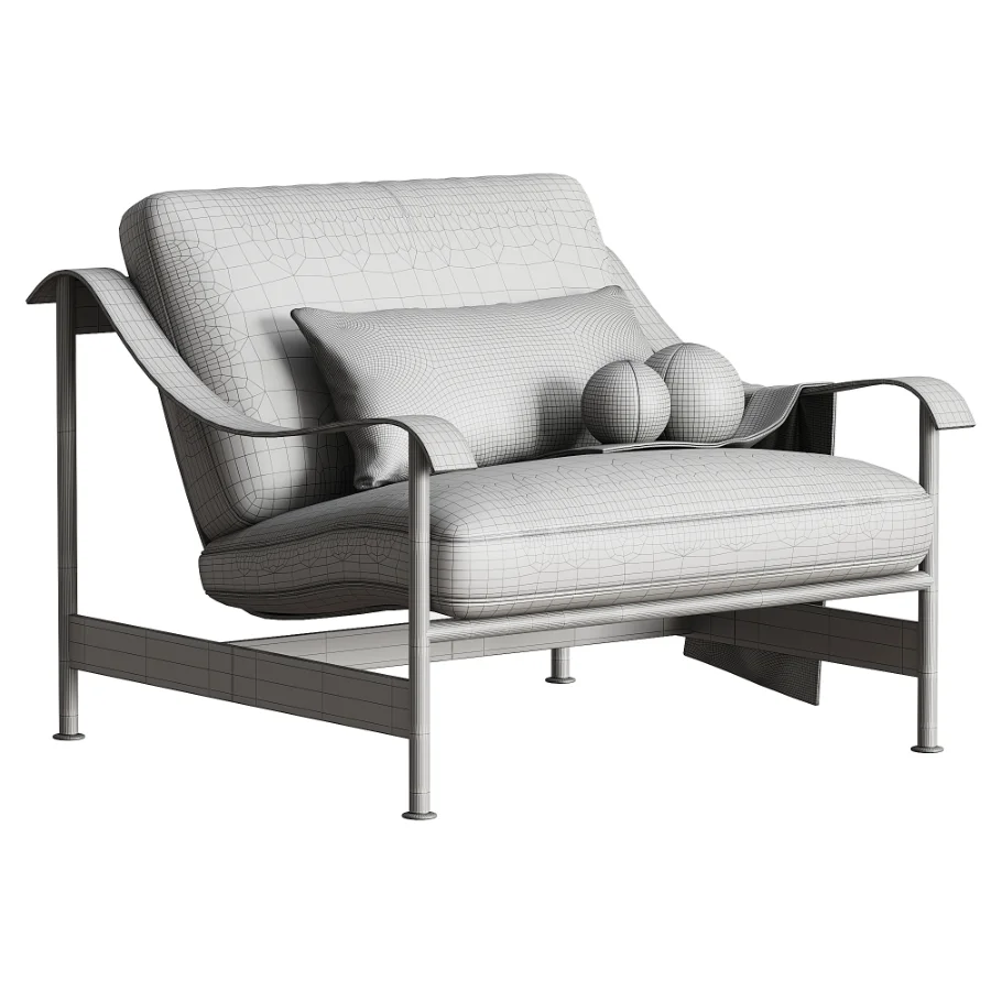 Outdoor Sandy Single Sofa - Image 1